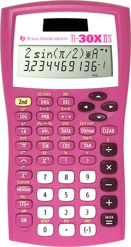 Texas Instruments - TI-30XIIS Handheld Scientific Calculator - Pink - Larger Front