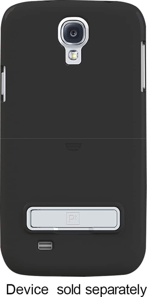 Platinum Series - Holster Case with Kickstand for Samsung Galaxy S 4 Cell Phones - Black - Front Zoom