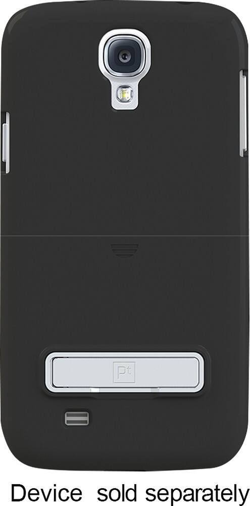 Platinum Series - Holster Case with Kickstand for Samsung Galaxy S 4 Cell Phones - Black - Front Zoom