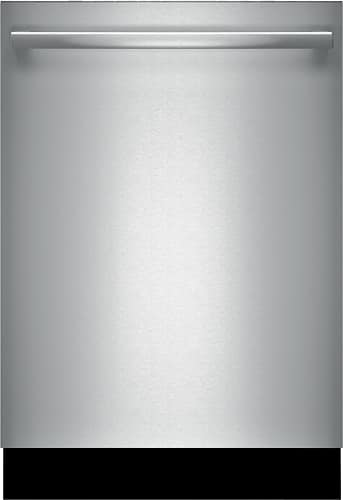 Bosch - 800 Series 24" Tall Tub Built-In Dishwasher with Stainless-Steel Tub - Stainless Steel - Larger Front
