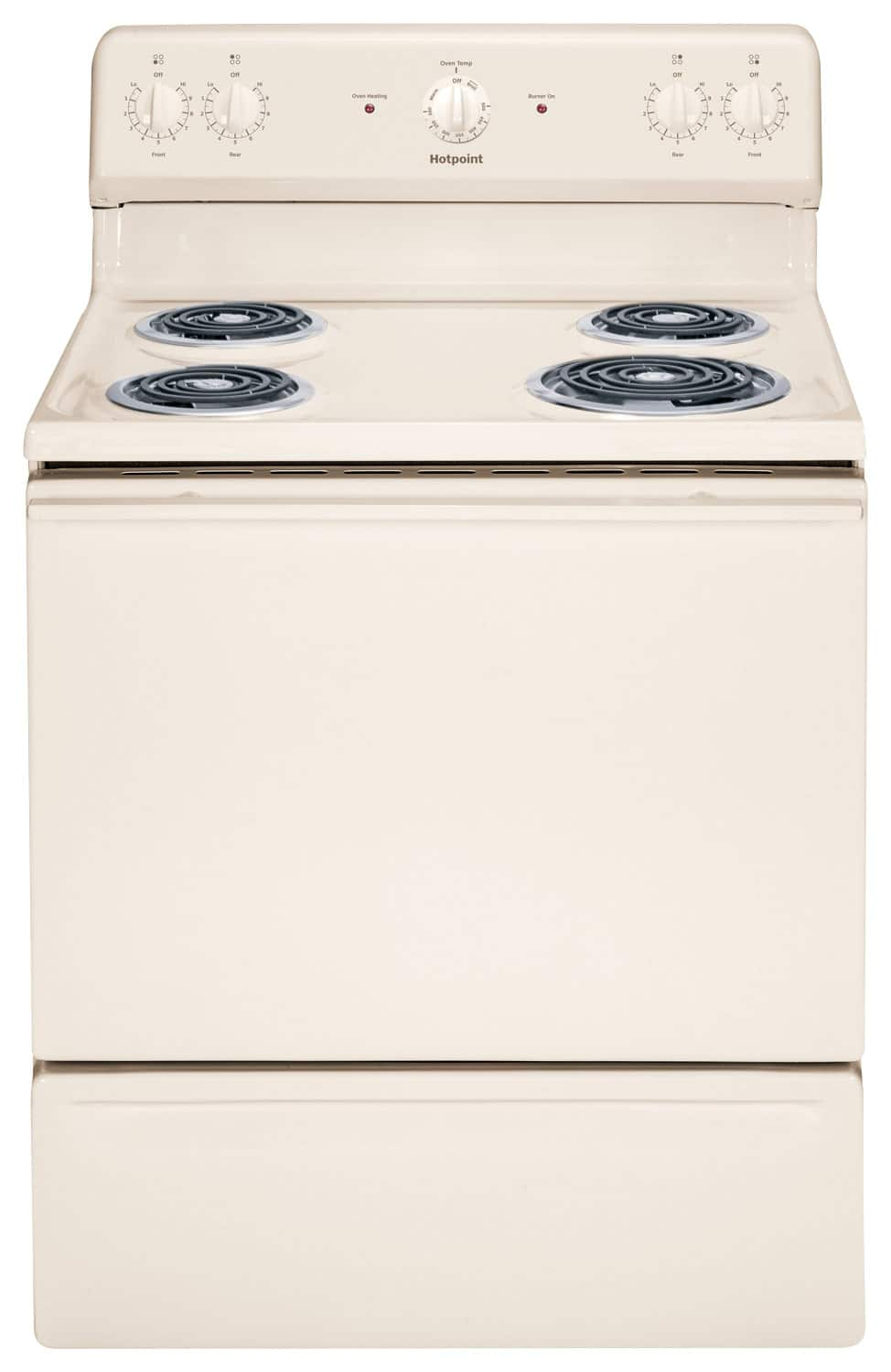 Best Buy Hotpoint 5 0 Cu Ft Freestanding Electric Range Bisque On