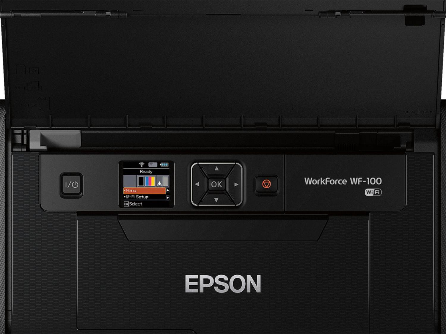 Epson - WorkForce WF-100 Mobile Wireless Printer - Black - AlternateView11 Zoom