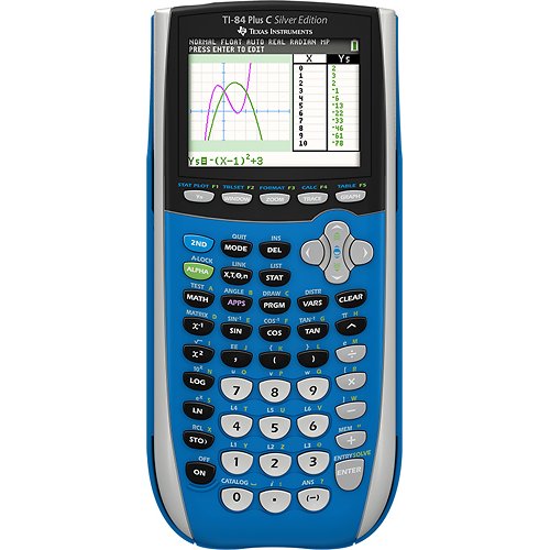 Texas Instruments TI84 Plus Graphing Calculator 84+SEC IN BLUE