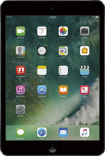 Apple - iPad® mini 2 with Wi-Fi - 16GB - Space Gray - Larger Front