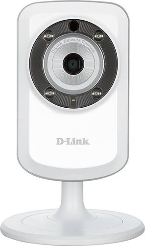 D-Link - Day and Night Wi-Fi Video Security Camera - White - Larger Front