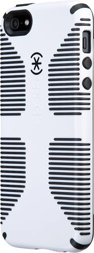 Speck - CandyShell Grip Case for Apple® iPhone® 5 - White/Black - Angle