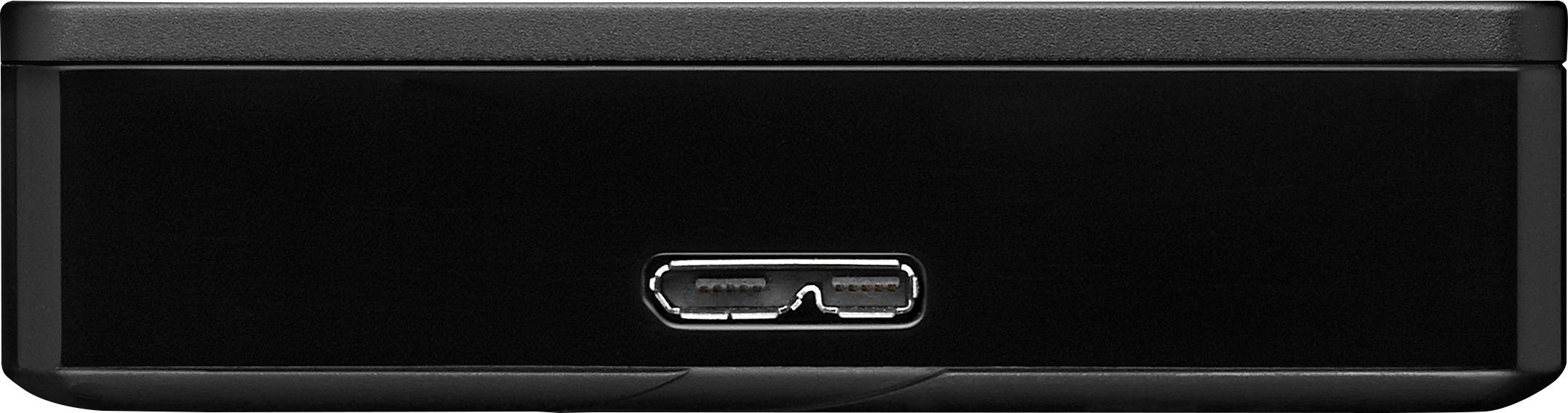 Seagate - Backup Plus Slim 4TB External USB 3.0/2.0 Portable Hard Drive - Black - AlternateView12 Zoom