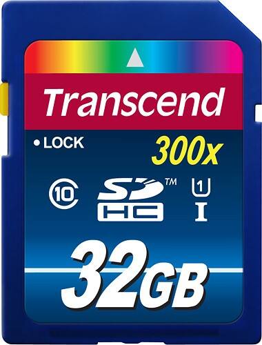 Transcend TS32GSDU1 32GB Secure Digital High Capacity (SDHC) Class 10 UHS-I Memory Card