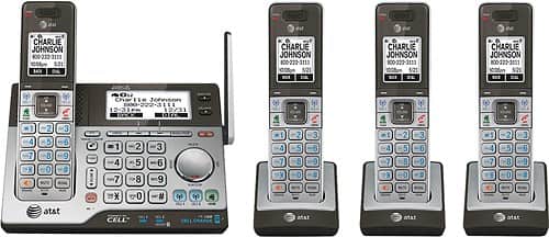 AT&T CLP99483 DECT 6.0 Expandable Phone System with Three Handsets and Digital Answering System