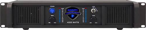 Technical Pro - 4200W 2-Channel Power Amplifier - Black - Larger Front