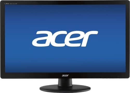 Acer - 19.5" LED HD Monitor - Black - Larger Front