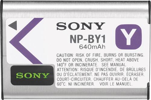 Sony - Y-Type Rechargeable Lithium-Ion Battery - Silver - Larger Front