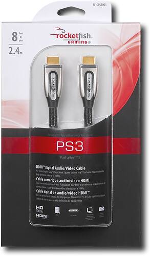 Rocketfish™ - 8' HDMI Digital Audio/Video Cable for PlayStation 3 - Alternate View 1