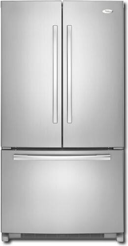 Whirlpool - 24.8 Cu. Ft. French Door Refrigerator - Monochromatic Stainless-Steel - Larger Front