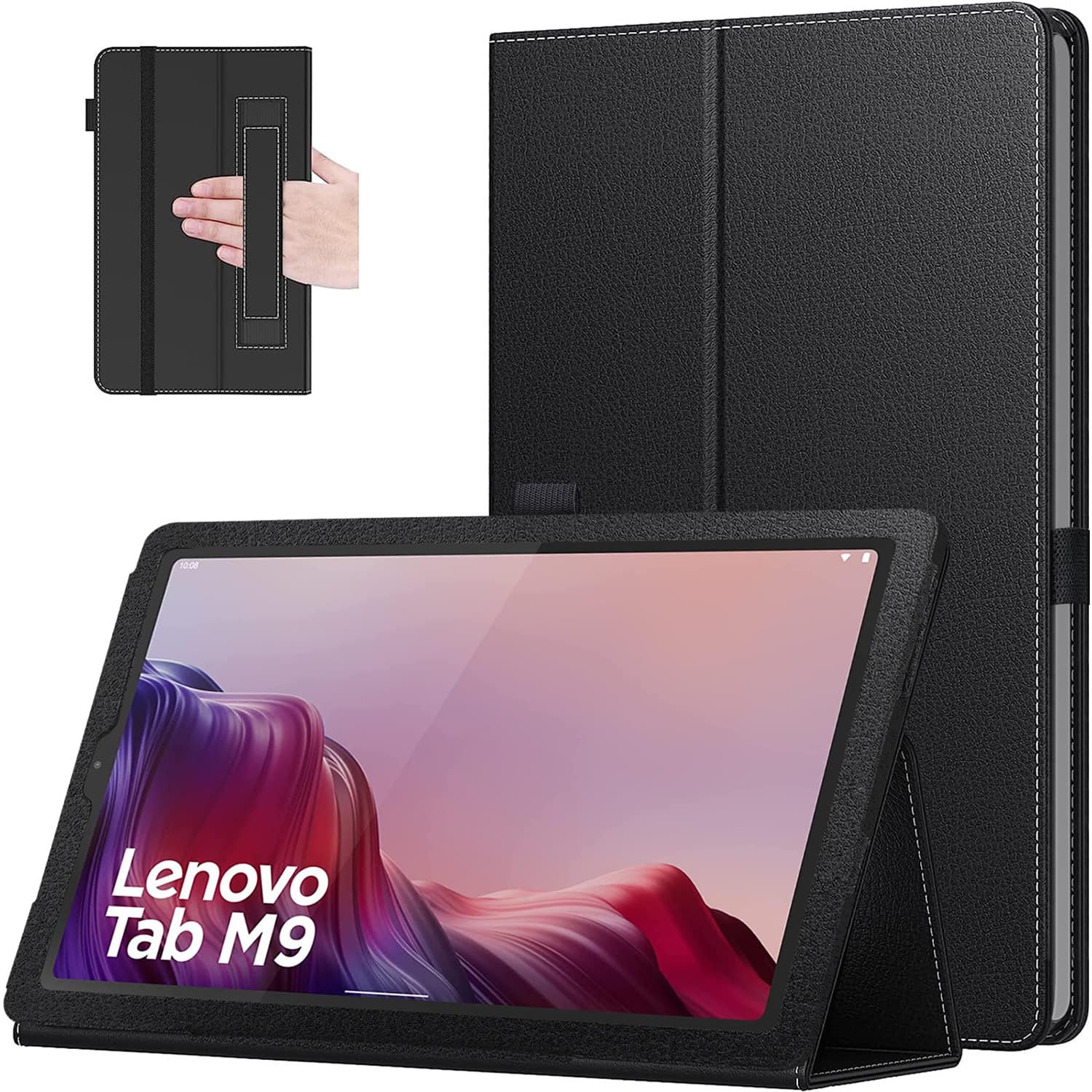 Saharacase Bi Fold Folio Case For Lenovo Tab M Black Tb Best Buy