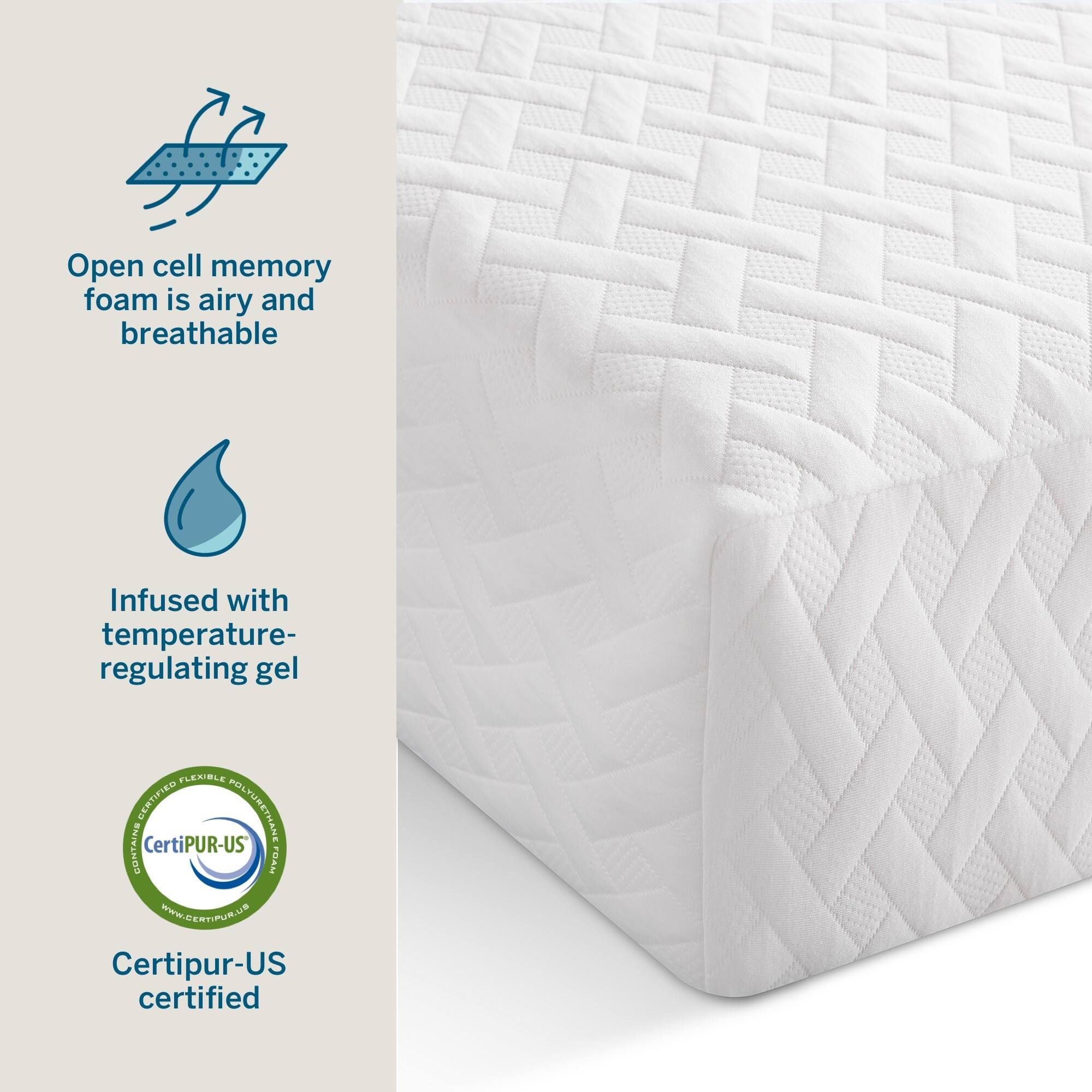 Best Buy Lucid Comfort Collection Inch Firm Gel Memory Foam Mattress