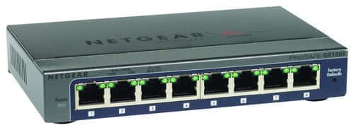 NETGEAR - ProSafe Plus 8-Port Gigabit Ethernet Switch - Gray - Larger Front