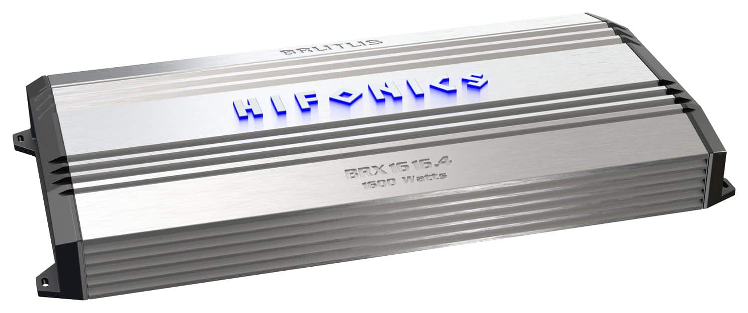 Hifonics - Brutus 1600W Class AB Bridgeable Multichannel MOSFET Amplifier - Silver/Black - Larger Front