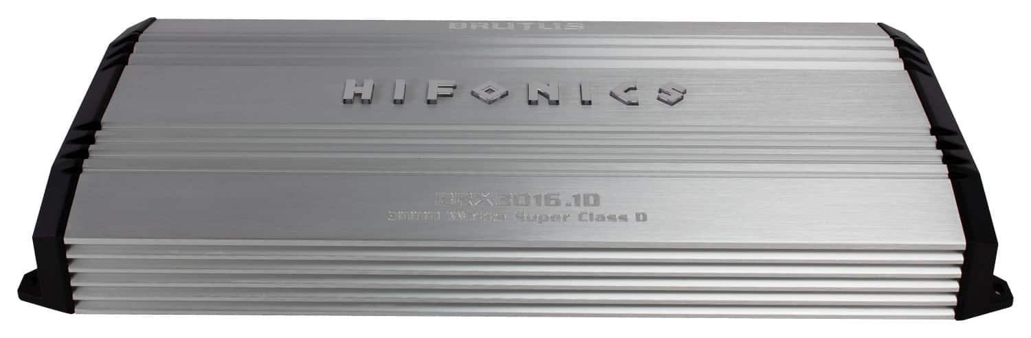 Hifonics - Brutus 3000W Class D Mono MOSFET Subwoofer Amplifier - Silver/Black - Alternate View 11