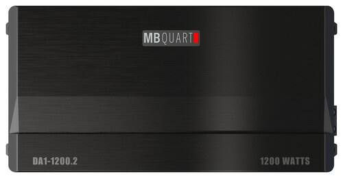 MB Quart - Discus 1200W Class SQ (A/B) Bridgeable 2-Channel Amplifier - Black - Larger Front