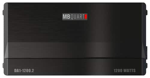MB Quart - Discus 1200W Class SQ (A/B) Bridgeable 2-Channel Amplifier - Black - Larger Front