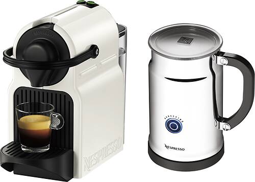 Nespresso - Inissia Espresso Maker - White - Left