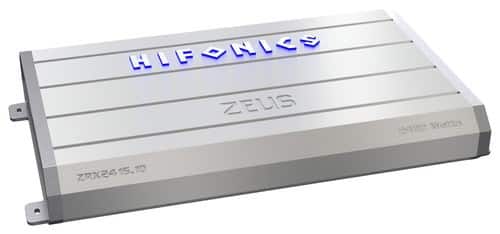 Hifonics - Zeus 2400W Class D Mono MOSFET Subwoofer Amplifier - Silver - Larger Front