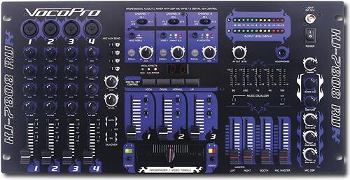 VocoPro - Pro 7-Channel KJ/DJ/VJ Mixer - Larger Front