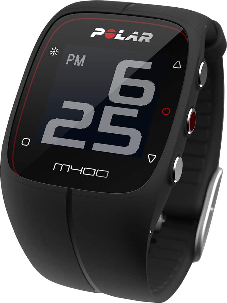 Polar - M400 GPS Watch with Heart Rate - Black - AlternateView2 Zoom