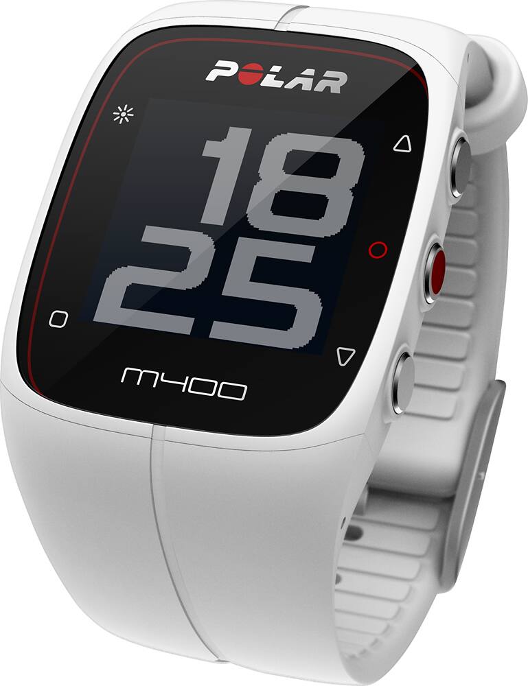 Polar - M400 GPS Watch with Heart Rate - White - AlternateView2 Zoom