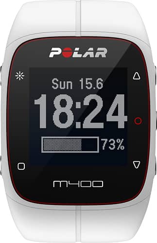 Polar - M400 GPS Watch - White - Larger Front