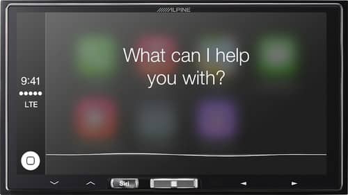 Alpine - 7" - Digital Media Receiver - Apple® CarPlay - In Dash Receiver - Black - Larger Front