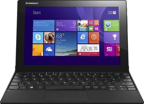 Lenovo - Miix 3 10 - 10.1" - Intel Atom - 64GB - With Keyboard - Black - Larger Front