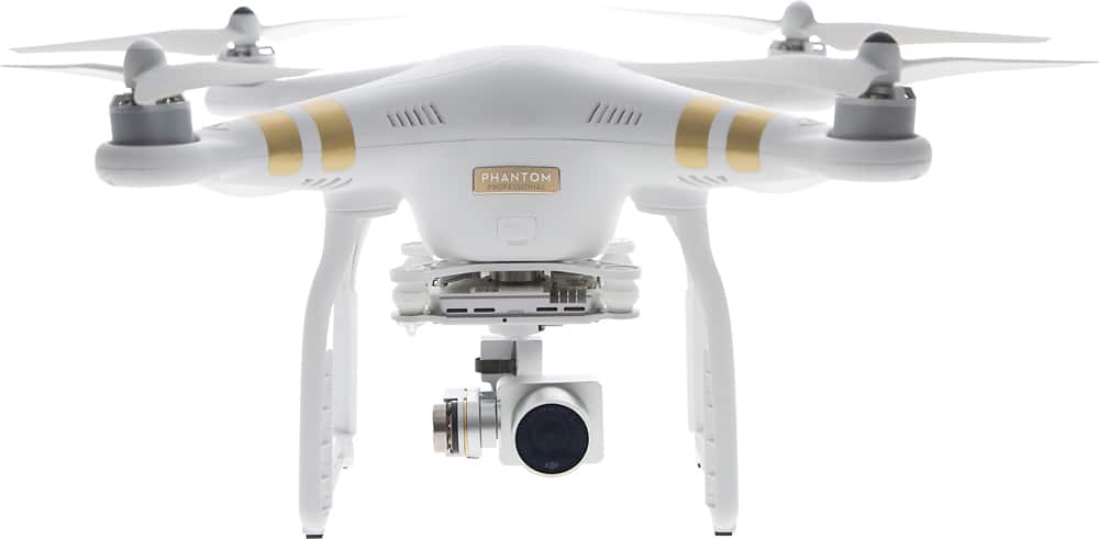 DJI - Phantom 3 Professional Quadcopter - White - Front Zoom