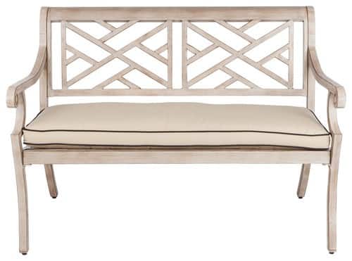 Patio Sense - Aluminum Patio Bench - Larger Front