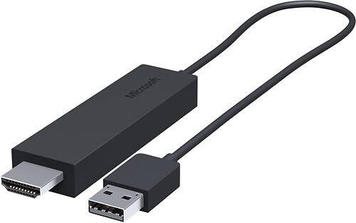 Microsoft - Wireless Display Adapter - Black - Larger Front