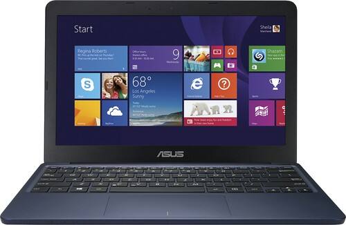 Asus - 11.6" Laptop - Intel Atom - 2GB Memory - 32GB Flash Memory - Blue - Larger Front
