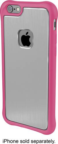 Ballistic - Tungsten Ultra Slim Case for Apple® iPhone® 6 and 6s - Gray/Pink - Larger Front