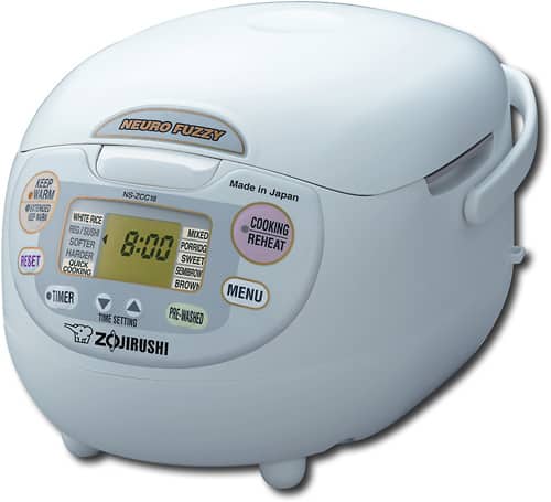 Zojirushi - Neuro Fuzzy Rice Cooker and Warmer - Stainless-Steel - Angle