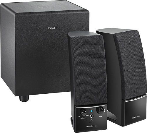 Insignia NS-PCS21 3-Piece 2.1 Speaker System - Black