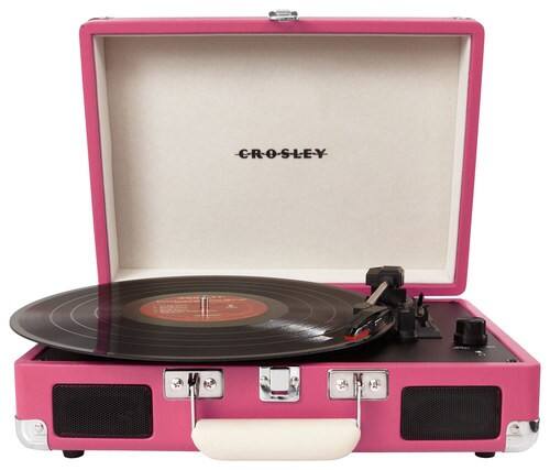 Crosley - Cruiser Portable Turntable - Pink - Larger Front