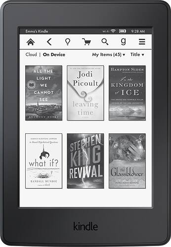 Amazon - Kindle Paperwhite - Black - Larger Front
