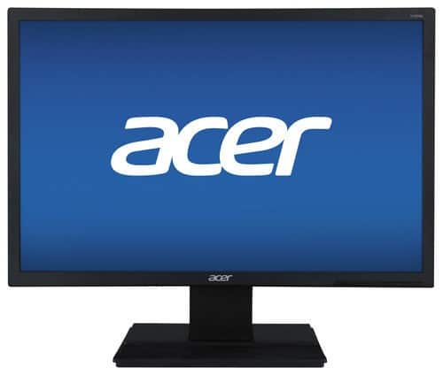 Acer - 19" LED HD Monitor - Black - Larger Front