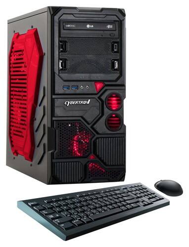 CybertronPC - Borg-DS9 Desktop - AMD FX-Series - 8GB Memory - 1TB Hard Drive - Black/Red - Larger Front