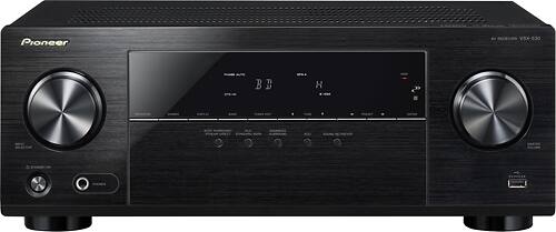 Pioneer - 5.1-Ch. 4K Ultra HD and 3D Pass-Through A/V Home Theater Receiver - Black - Larger Front