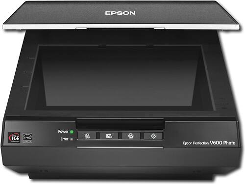 Epson - V600 Perfection Flatbed Scanner - Black - Alternate View 1
