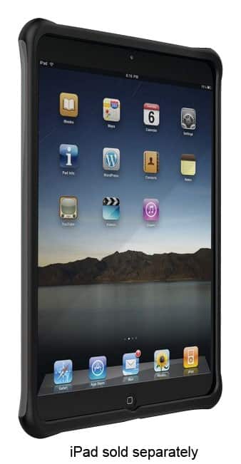 Ballistic - Tough Jacket Case for Apple® iPad® mini and iPad mini with Retina display - Black/Dark Charcoal Gray - Larger Front