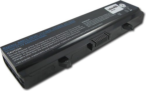 Lenmar - Lithium-Ion Battery for Select Dell Laptops - Black - Alternate View 1