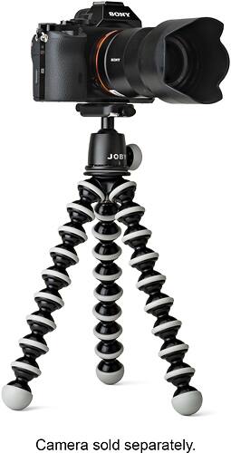JOBY - GorillaPod SLR-Zoom and Ballhead Bundle - Black/Gray - Angle