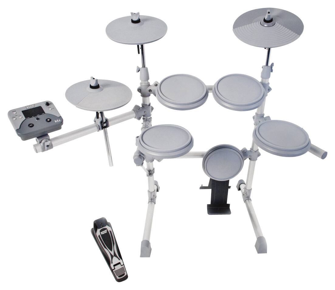 KAT Percussion - KT1 5-Piece Drum Set - White - Larger Front